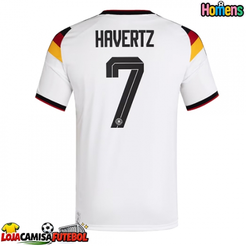 Camisa de Futebol Alemanha Kai Havertz #7 Equipamento Principal Mundo 2026 Manga Curta